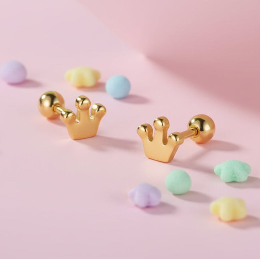 Cute Crown Studs