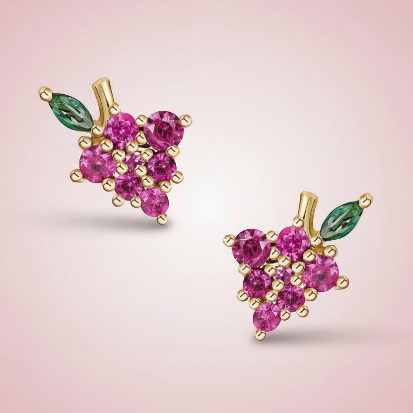 Grape Gem Studs