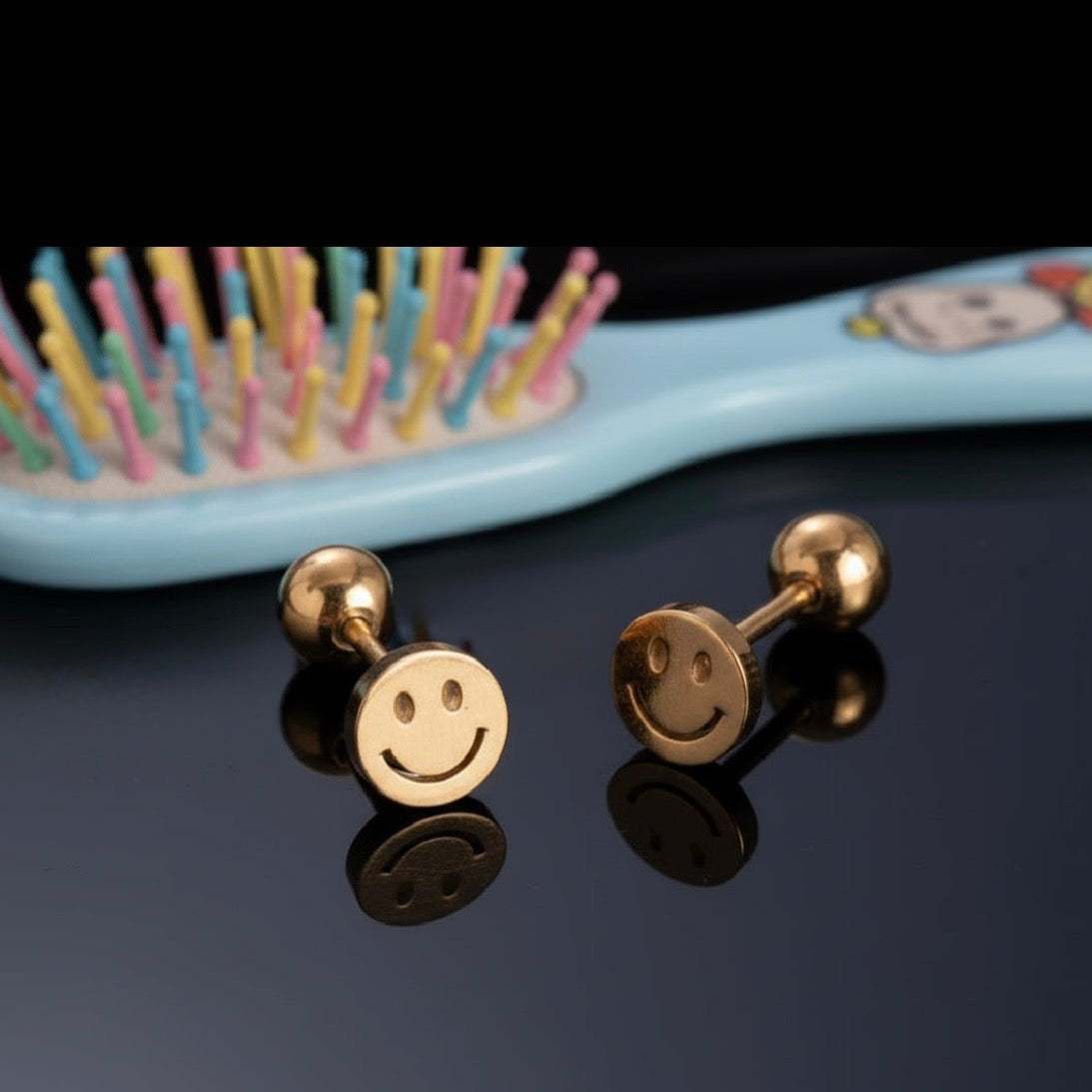 Smiley Face Studs