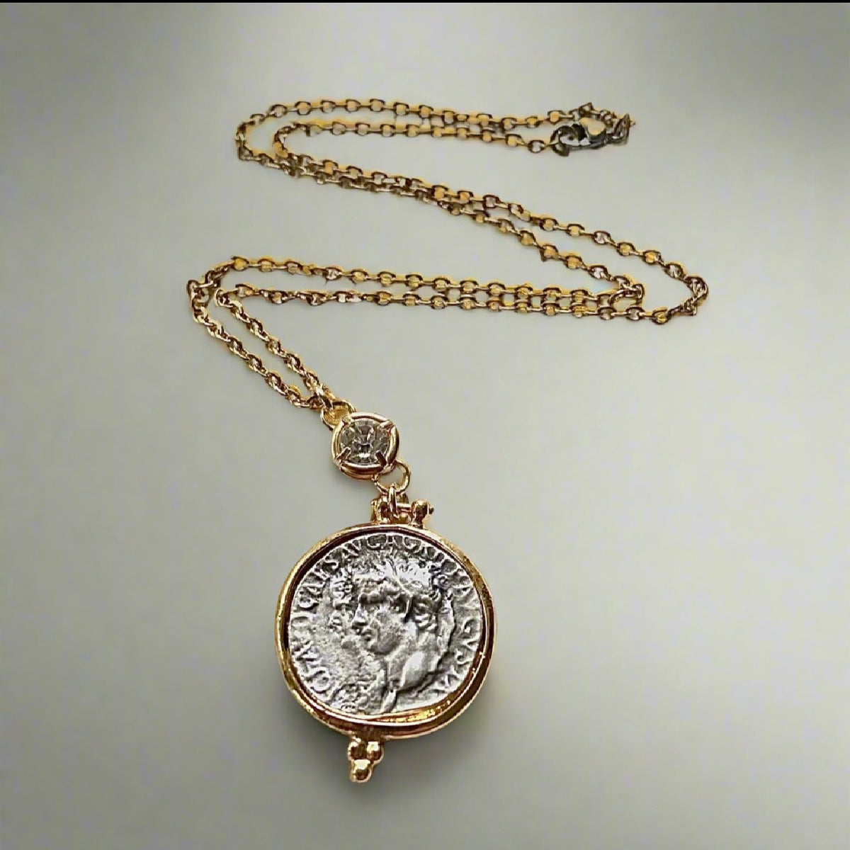 Face Coin Necklace