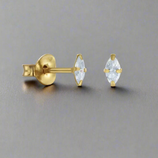 Tiny Marquise Studs