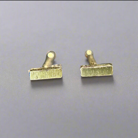 Gold Bar Studs