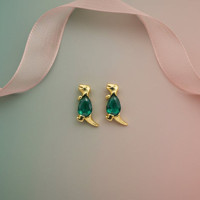 Green T-Rex Studs