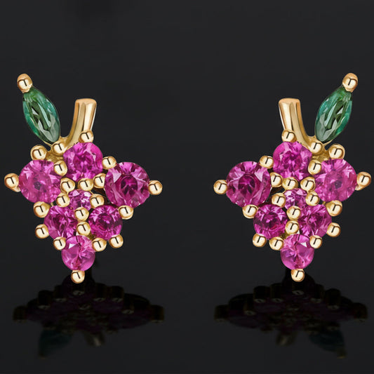 Grape Gem Studs